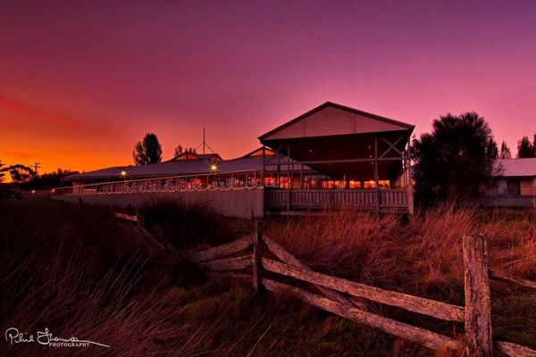 panorama resort in the sunset