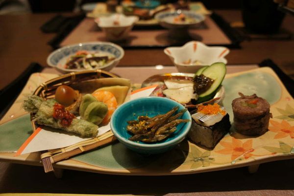 Traditional Japanese dinner